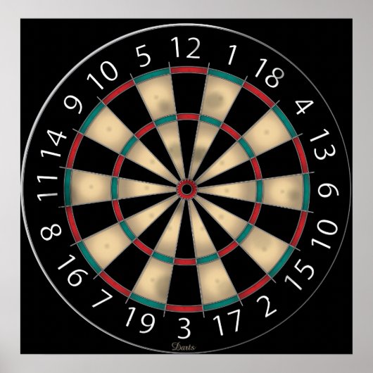 Dartbord Poster (Voorkant)