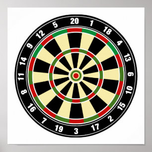 Dartbord Poster