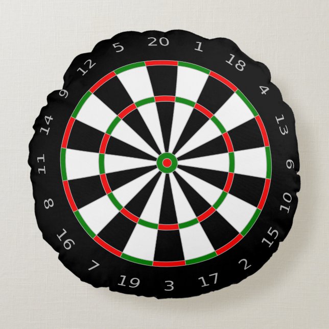 Dartbord Rond Kussen (Voorkant)