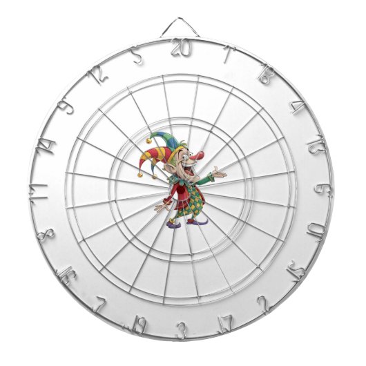 Dartbord Witte Clown (Voorkant)