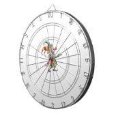Dartbord Witte Clown (Voorkant Rechts)