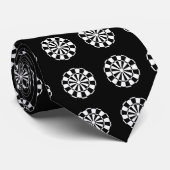 Dartbordpatroon Stropdas (Opgerold)