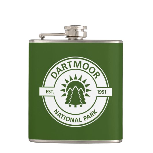 Dartmoor National Park Heupfles (Voorkant)