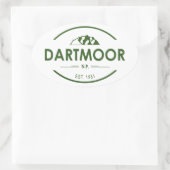 Dartmoor National Park Ovale Sticker (Tas)