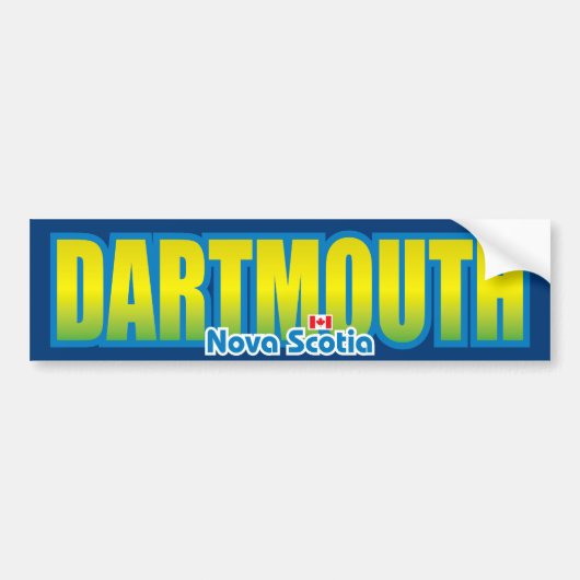 Dartmouth Bumper Bumpersticker (Voorkant)