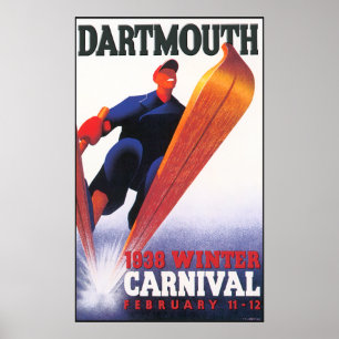 Dartmouth Winter Carnaval Reproduction Poster
