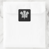 Darts 180 Dart Dartboard Bullseye Pijl Grappig cad Vierkante Sticker (Tas)