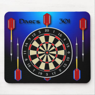 Darts 301 blauw muismat