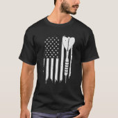 Darts Amerikaanse vlag grappige darts cadeau voor T-shirt (Voorkant)