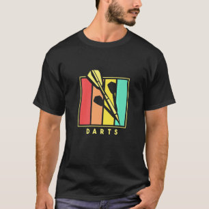 Darts Arrow Retro Dartboard Bullseye Pub S T-shirt