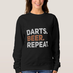 Darts beer herhaal Darts Quote Player en Beer Drin Trui