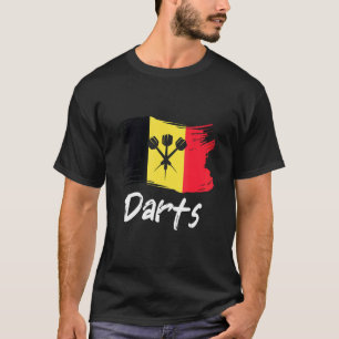 Darts Belgium vlag Dart Throwing Belgium Land D T-shirt