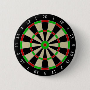 Darts Board Lapel Pin Button Badge