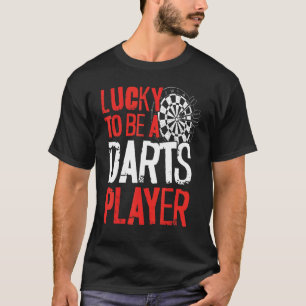 Darts Board Vintage Lucky om een kunstspeler te zi T-shirt