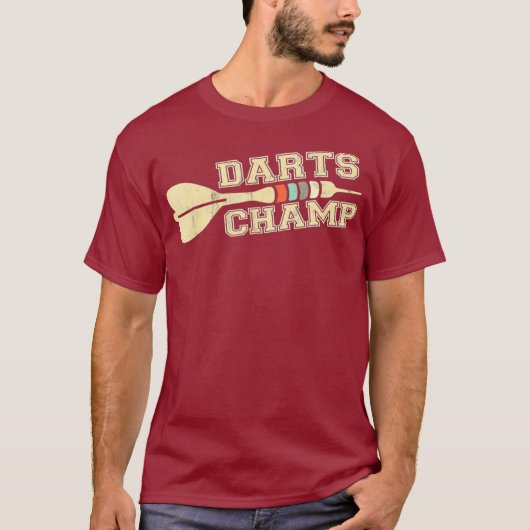 Darts Champ Retro Darts TShirt (Devant)
