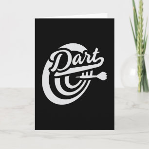 Darts Dart 180 Dartboard Bullseye Arrow Funny Gift Kaart