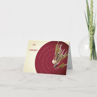 DARTS DARTBOARD OP DOEL VERJAARDAG PERSONALISEREN BEDANKKAART