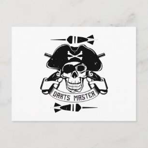 Darts - Darts Master Skull Briefkaart