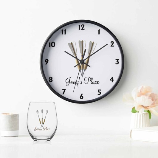 Darts Design zwarte cijfers