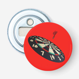 Darts Destination, Red Magnetic Bottle Open Button Flesopener