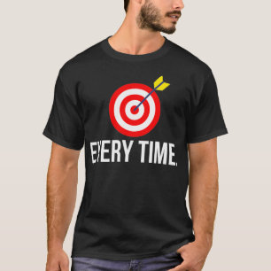 Darts elke keer Bullseye Cricket T-shirt