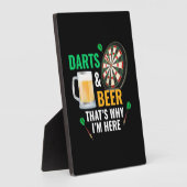 Darts en Beer ik ben hier Fotoplaat (Zijkant)