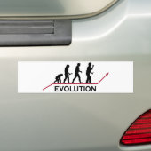 Darts Evolutie Bumpersticker (Op auto)