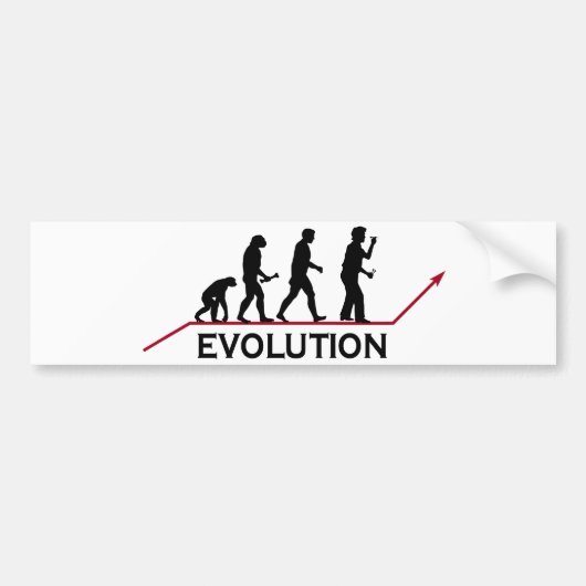 Darts Evolution Bumpersticker (Voorkant)