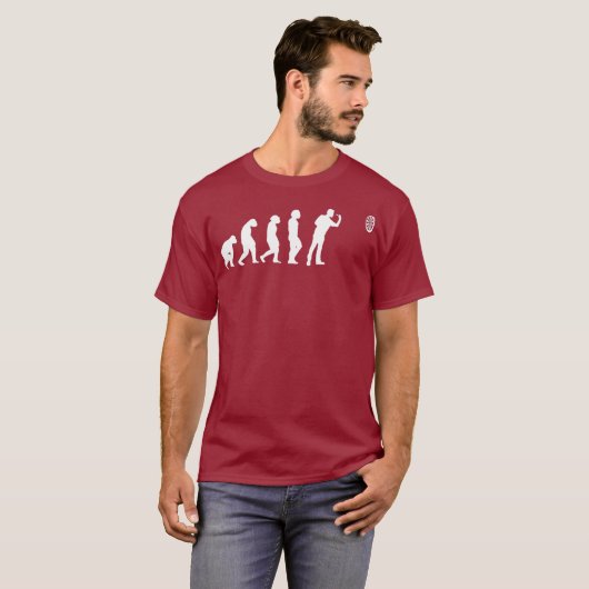 Darts Evolution Grappige Dart Spelers Cool Gift T-shirt (Voorkant volledig)