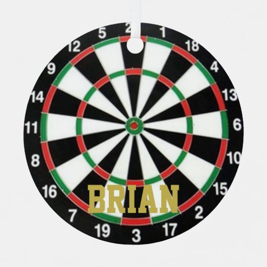 Darts Fan Personalized Ornament (Voorkant)