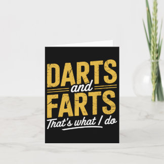Darts Farts Funny Dart Sayings Sarcasm Dart Men Wo Kaart