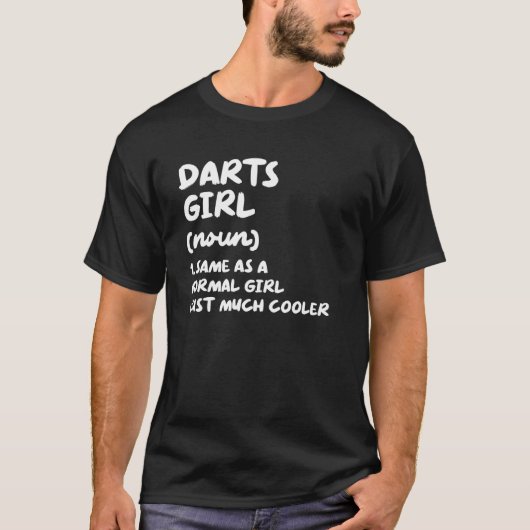 Darts Girl Definition T-shirt (Voorkant)