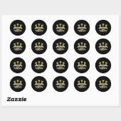Darts, ik zou die Bullseye wel eens horen Ronde Sticker (Vel)