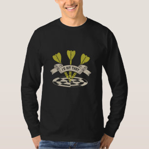 Darts, ik zou die Bullseye wel eens horen T-shirt