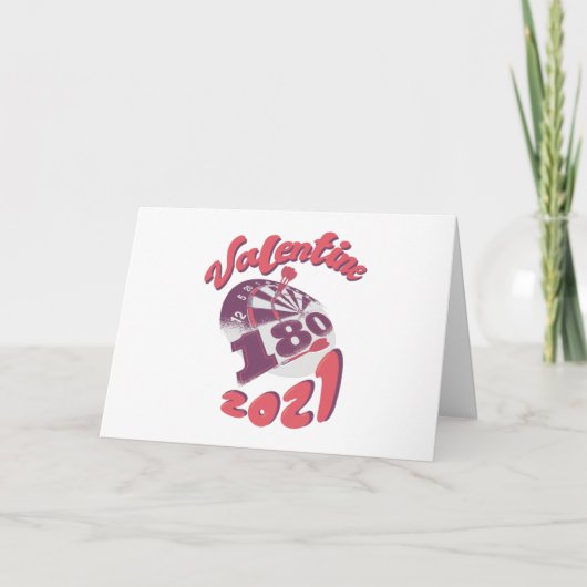 Darts is mijn Valentijn 2021 Kaart (Voorkant)