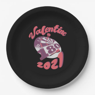 Darts is mijn Valentijn 2021 Papieren Bordje