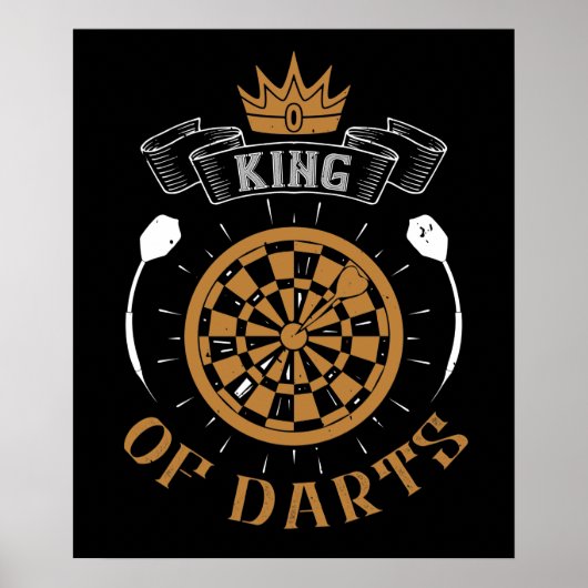 Darts - kunstkoning poster (Voorkant)