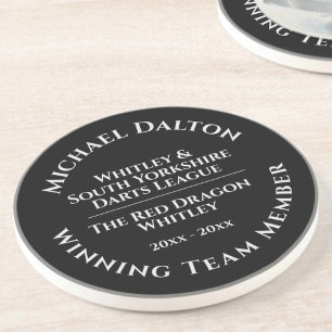 Darts League Trophy Sandstone Onderzetter