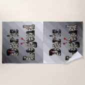 Darts Legend Afbeelding Logo, Strandlaken (Voorkant)