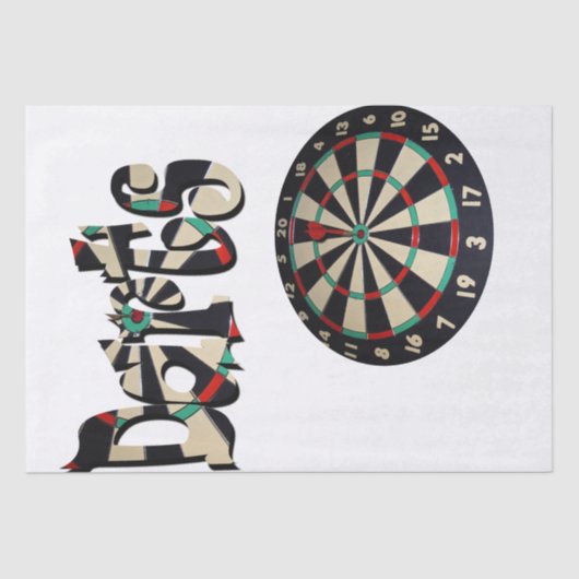 Darts Logo en dartboard, Tissuepapier (Voorkant)