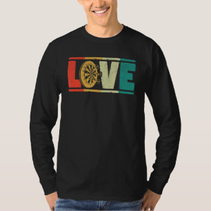 Darts Love Dart Missiles Bullseye Player Fan Valen T-shirt