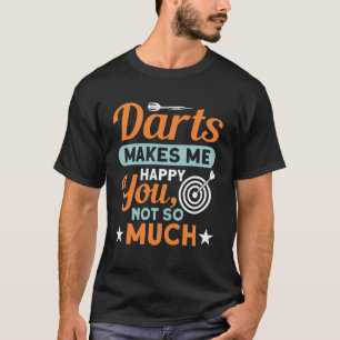 Darts maakt me Gelukkig - Darts T-shirt