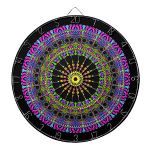 Darts Mandala - neon 2 Dartbord