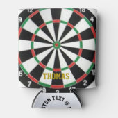 Darts naam en nummer gepersonaliseerde Koelbox Blikjeskoeler (Voorkant)