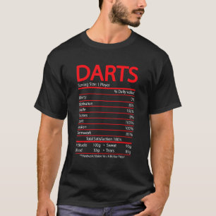 Darts Nutrition Facts Cool Darts Player Mannen Vro T-shirt
