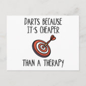 Darts omdat briefkaart (Voorkant)
