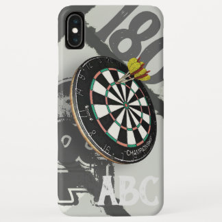 Darts Player Dartboard 180 Monogram iPhone XS Max Hoesje