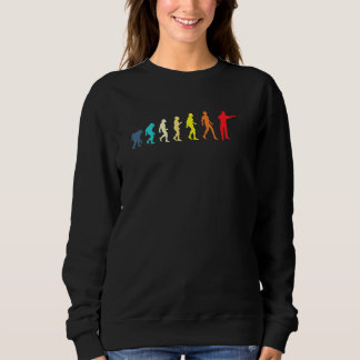 Darts Player Evolution Retro Colors Darts Player Trui