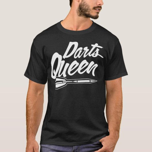 Darts Queen Darts League Dart Speler T-shirt (Voorkant)