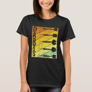 Darts Retro Vintage Sport Darts Roos Dart Spelen T-shirt